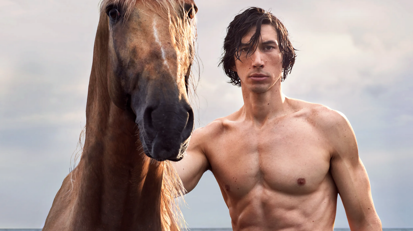 The New Burberry Picture Featuring Shirtless Adam Driver Is Going Viral.