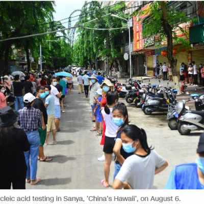 Tourists Stranded In The Chinese City Of Covid Following A Lockdown